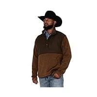 ariat caldwell pull renforcé à boutons-pression sweater, brindlewood, m homme