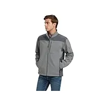 ariat veste softshell vernon 2.0 pour homme, gris jais, medium