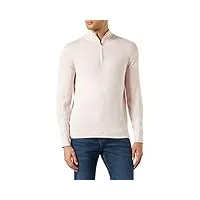 hackett london cotton cashmere hzip pull-over, light pink, xs homme