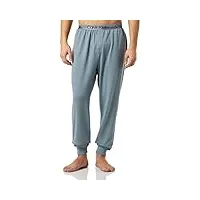 calvin klein pantalon de pyjama homme sweatpants long, bleu (beloved blue), s