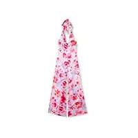 pinko tragico combinaison satin imprimé fleur robe de soirée décontractée, ynb_lilas/rose ch/fuchsia, 46 femme