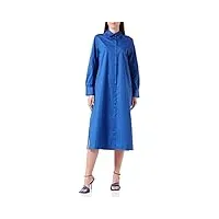 seidensticker robe chemisier à manches longues coupe régulière, bleu, 54 femme