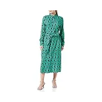seidensticker robe chemisier à manches longues coupe régulière, vert, 48 femme