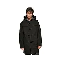 urban classics duffle coat manteau, noir, s homme