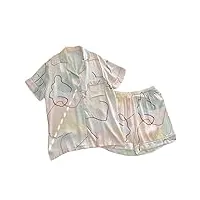 rosmall ensembles de pyjama femmes sleepwear summer pyjamas set (color : x yx fy-3967, size : m)