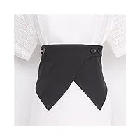 tjlss suit girdle corset de chemise extérieure for femmes avec décoration de jupe retro all-match tissure large ceinture (color : black, size : 68cm)