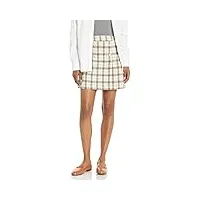 bcbgeneration mini jupe trapèze avec faux boutons pour femme, motif écossais, taille s