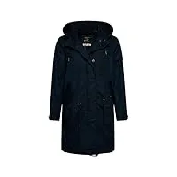 superdry veste parka coat, bleu marine (eclipse navy), 36 femme
