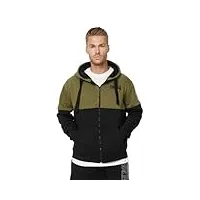 lonsdale lucklawhill sweatshirt, olive/black/white, l men's