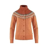 fjallraven Övik knit cardigan w pull, marron (desert brown), l femme