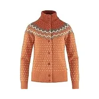 fjallraven Övik knit cardigan w pull, marron (desert brown), s femme