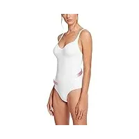 wolford mat de luxe body string forming pour femme body réglable confortable sans couture lingerie élégante, blanc, s/b