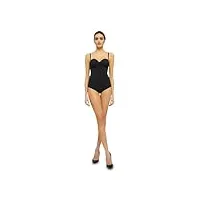 wolford mat de luxe body string forming pour femme body réglable confortable sans couture lingerie élégante, noir, s/b