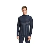 falke wool tech. trend, sous-vêtement technique chemise sport homme, laine, bleu (space blue 6116), xxl (1 pièce)