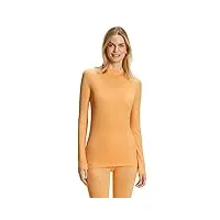 falke wool tech. trend, sous-vêtement technique chemise sport femme, laine, orange (orangette 8155), l (1 pièce)