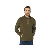 lucky brand pull utilitaire à col montant en sherpa uni pour homme, lierre, taille s