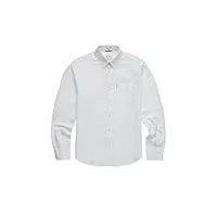 ben sherman chemise oxford en coton bio pour homme de taille 2xl à 5xl, blanc, 3xl plus
