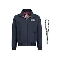 lonsdale vestes - veste bomber - veste collégiale - veste d'hiver - veste de survêtement - limitée, bleu marine, xxl