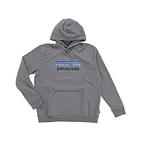 patagonia p-6 logo uprisal hoody tops, gris chiné (gravel heather), s mixte