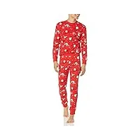 amazon essentials disney | marvel | star wars pyjama ajusté homme, nightmare valentine - mens snug fit, s