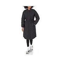 amazon essentials manteau matelassé (grandes tailles disponibles) femme, noir, l