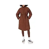 amazon essentials manteau matelassé (grandes tailles disponibles) femme, brun profond, xxl
