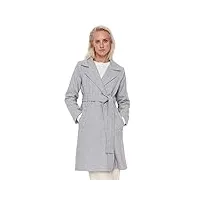 trendyol damen regular standard plain webstoff mantel manteau, gray, 42 aux femmes