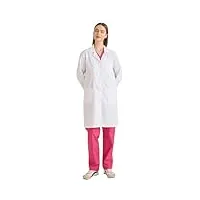 misemiya - blouse blanche chimie femme - blouse medicale femme blouse de travail femme 8166 - x-small, blanc