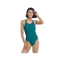body glove maillot de bain 1 pièce pour femme smoothies mylene solid avec dos nageur, kingfisher, taille xs