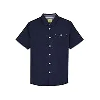 oxbow p1cory chemise manches courtes unie deep marine