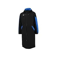 speedo veste parka doublée en polaire aux couleurs de l'équipe cache-maillot de bain mixte, edge bleu, 3xs