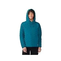 mountain hardwear women's stretchdown light pullover hoody, jack pine, medium