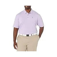 callaway pro spin fine line t-shirt de golf à manches courtes taille xs-4 x grand et haut polo, fairy wren, tall homme