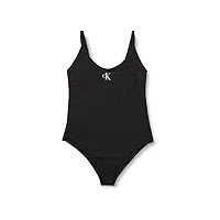 calvin klein femme maillot de bain une pièce sport, noir (pvh black), m