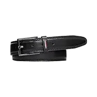 tommy hilfiger homme ceinture business 3,5 cm cuir, multicolore (black), 105