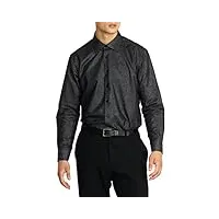 stacy adams chemise métallique à manches longues pour homme coupe moderne, chemise métallique, 16.5" cou 34" manche