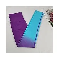 tjlss leggings sans couture colorés for femmes taille haute pantalons de yoga gym sports fitness jambières d'exercices leggings sexy (color : a, size : xlcode)