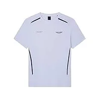 hackett london am heat tape tee t-shirt, white (white), s homme