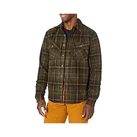 lucky brand chemise en tricot à carreaux pour homme, olive multi, taille m