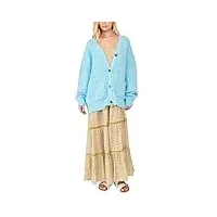 free people women's nevermind cardigan (blue butterfly, x-large)