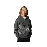 fox racing veste à capuche lindon youth t-shirt mixte enfant, noir/camouflage, s