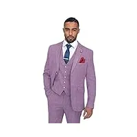 veste de costume business coupe slim homme lilas vendue séparément 44r