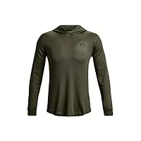 under armour sweat à capuche athlétique gaufré pour homme, marine od vert/noir – 390, medium