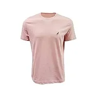 nautica t-shirt à manches courtes et col rond pour homme, oasis pink, taille xl