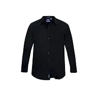 d555 chemise corbin classic regular l/s pour homme, noir , 5xl