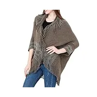 mgwye tops de automne et hiver cape en tricot chaud cape cape for femme veste cape Élégante