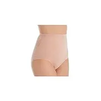 wolford cotton control culotte taille haute 3 w sous-vêtement, rose tan, xs femme