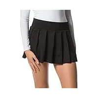 mini jupe plissée sexy pour femme - pour le sport, les loisirs, le bureau, les fêtes, schwarz, l