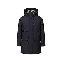 senelk puffer jacket doudoune à capuche amovible rembourrée veste d'hiver pour homme,noir,x large