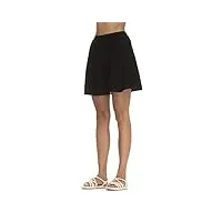 ragwear shayen jupe courte pour femme, jupe d'été, jupe en jersey, courte, taille élastique, noir 2311_1010, xl